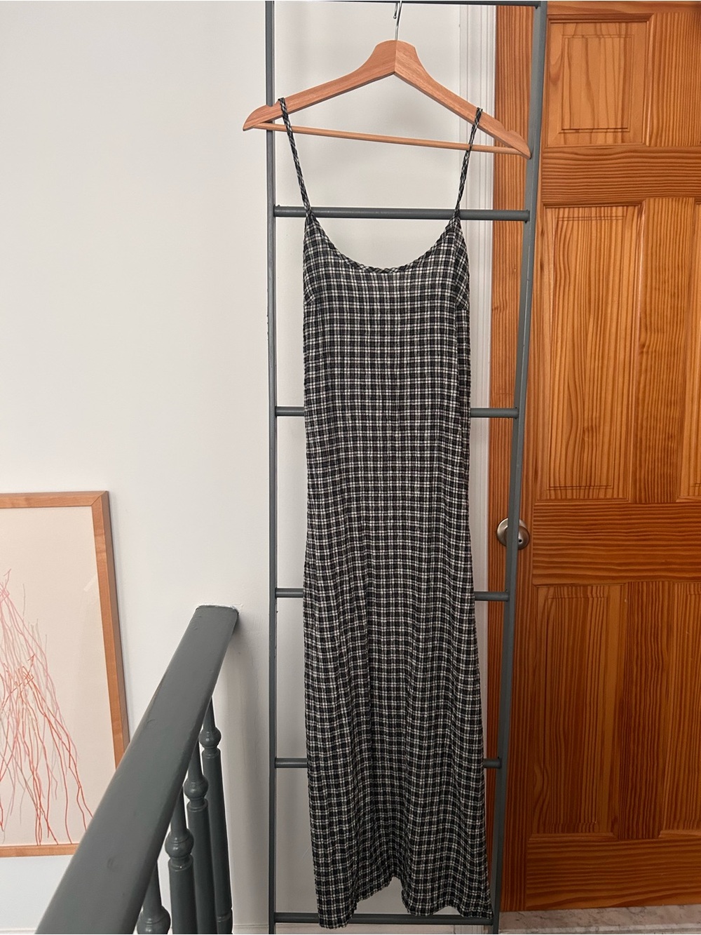 Afends Plaid Tie Dress